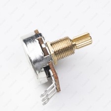 A/B 250K/500K Potentiometers Guitar Bass Pots Full Size Brass Long Shaft Pot
