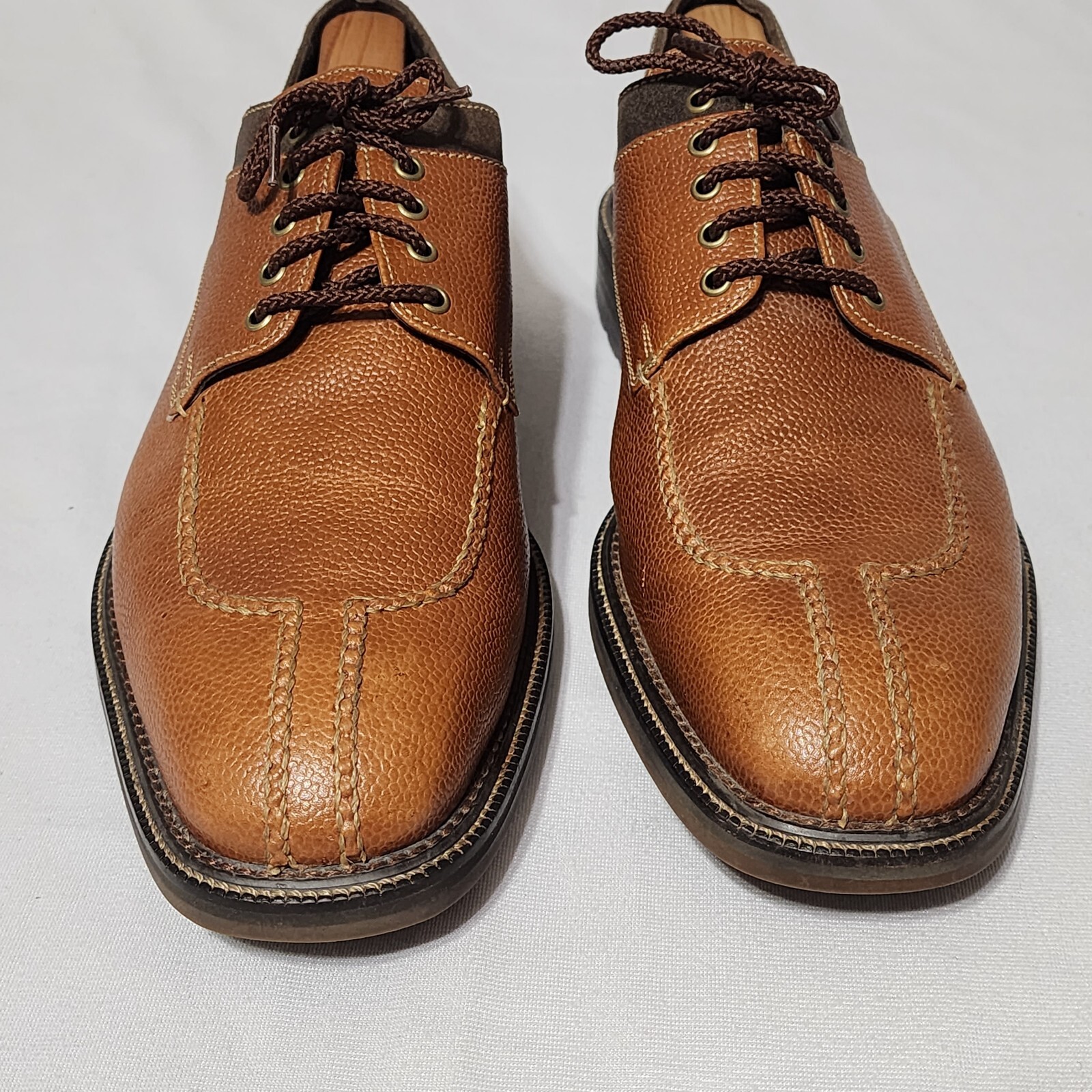 SAOLA Scarpe Cole Haan uomo 10 5 derby ciottoli marrone punta spaccata Oxford Brasile eleganti