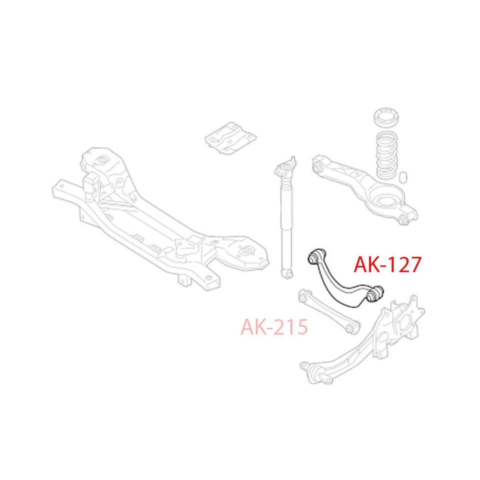 KIT DE INCLINACIÓN AJUSTABLE TRASERO PARA FORD FOCUS 00-13 / MAZDA3 04-13 / MAZDA5 06-13 Foto 4 de 4