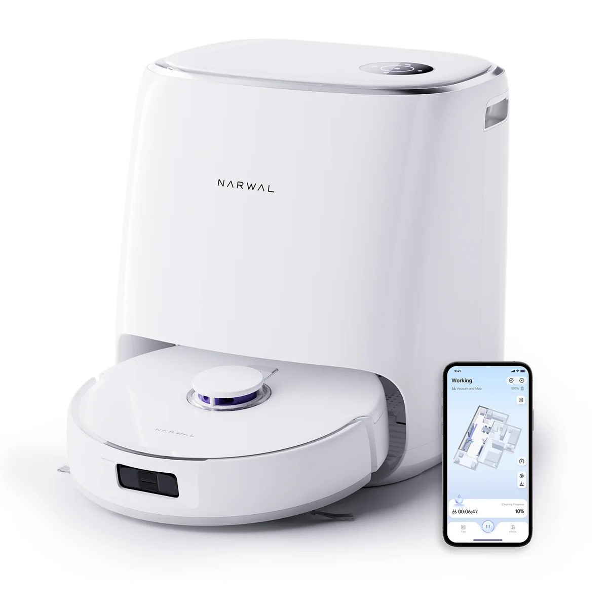 Narwal Freo ナーワルフレオ [YJCC012] Narwal Freo Combo Robot Vacuum and Mop YJCC012 NEW SEALED