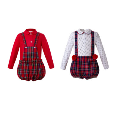 baby boy tartan outfit