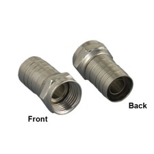  x10 F-Type Crimp Type Connector for RG59 RG6 Coaxial Cord Length Customization