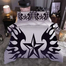 Winged  cool star3D Print Duvet Quilt Doona Covers Pillow Case Bedding Sets