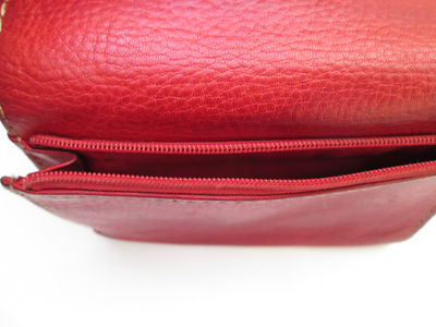 Portefeuille/porte-monnaie Fossil En Cuir Authentique Vintage - Couleur Fuchsia, D'occasion
