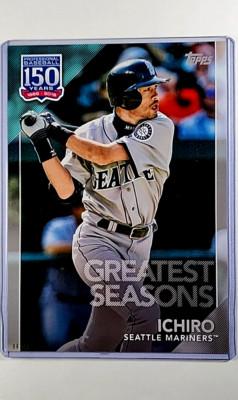2019 Topps 150 Years Greatest Seasons Silver 5x7 Jumbo 104 Ichiro Suzuki /49 7x5