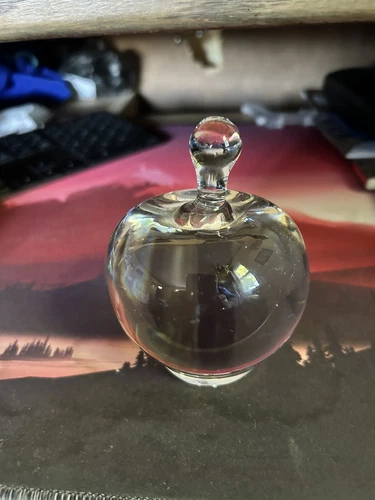 Vintage Tiffany And Company Glass Apple