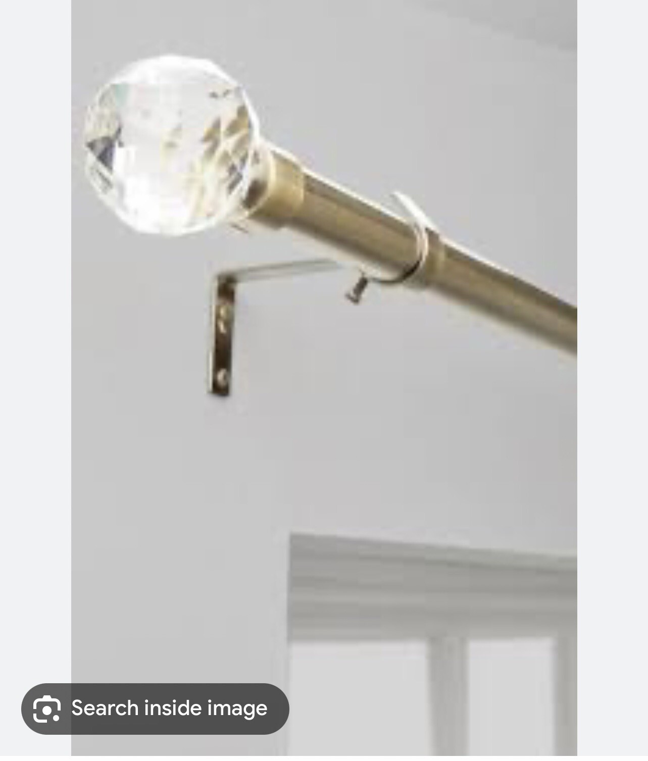 Next Antique Brass Extendable Curtain Pole eBay