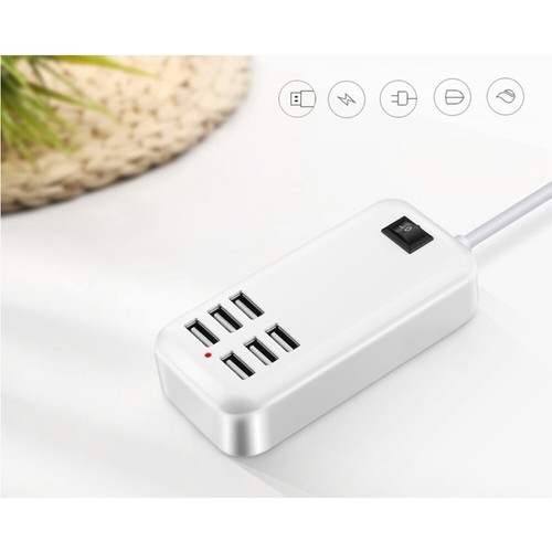 6 Ports Smart Ladegerät USB-Ladegerät Mit Mehreren Anschlüssen USB-Ladestation - 第 2/12 張圖片