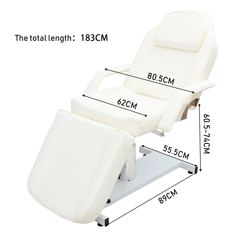 Hydraulic Massage Table Beauty Bed Therapy Waxing Tattoo Recliner