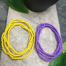 2 PC Handcrafted Waist Beads Jewelry African Bohemia Bracelets Anklet New 7633