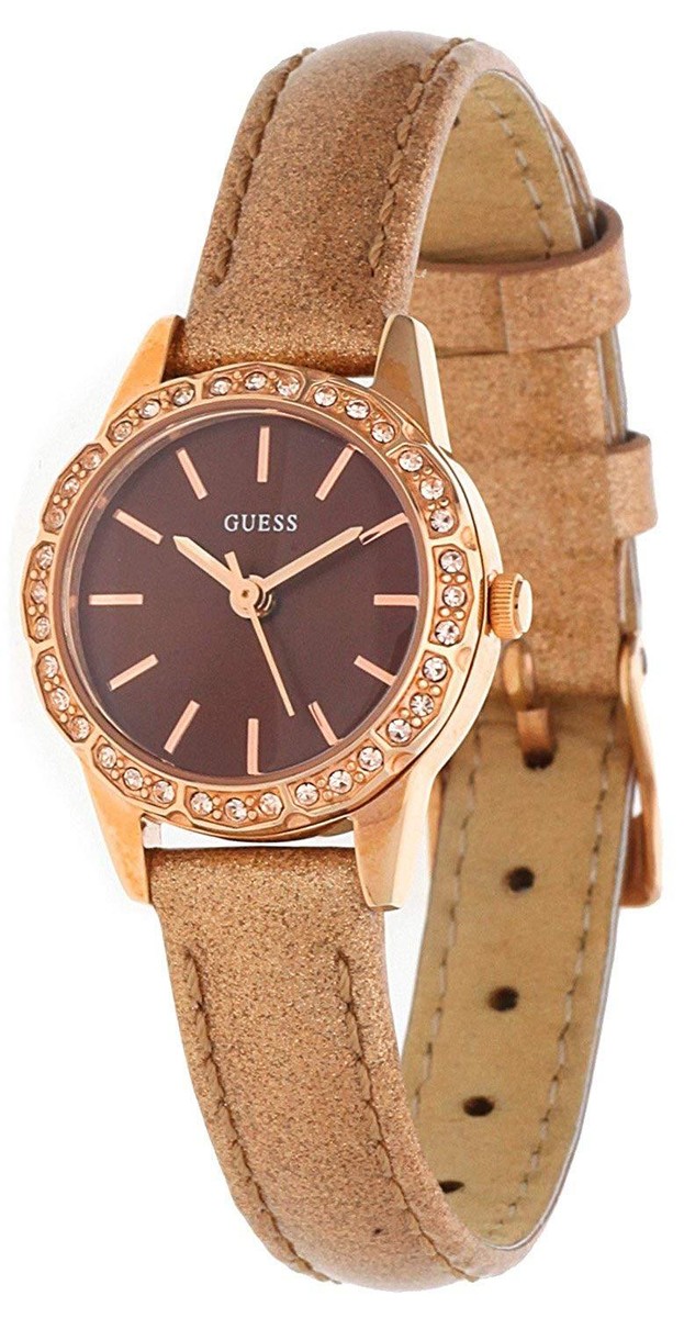Guess W0582L2 Mirage Women's Brown Leather Bracelet With Guess W0582L2 Mirage Women's Brown Leather Bracelet With