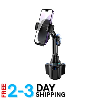 Hands-Free Cup Phone Holder for Car - Safe Driving Solution for All Smartphones