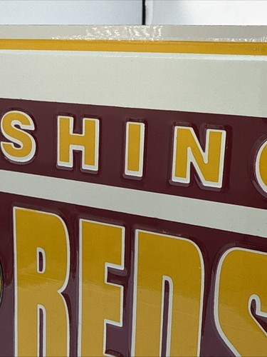 Vintage Washington Redskins Metall Nummernschild Fußball Sammlerstück 12”x6” - Bild 5 von 22