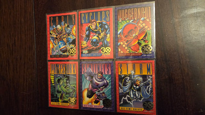 1993 Skybox Marvel X-Men Series 2 30 YEARS GOLD FOIL STAMP CARD LOT