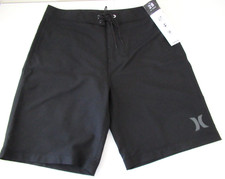 Hurley Men's Board Shorts Two-Way Stretch Black Size 29 NWT