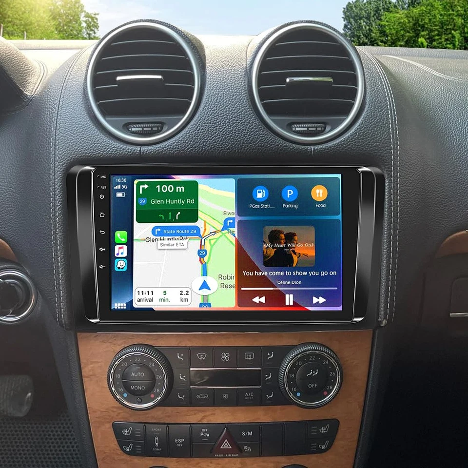 Radio coche GPS navegación reproductor BT para Mercedes-Benz ML350 ML500 GL320 GL450 2005-2011 Foto 4 de 4