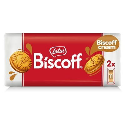 Lotus Biscoff Sandwich Cookies, Biscoff Cream, 22 Cookies per pack, 7.76 Ounce