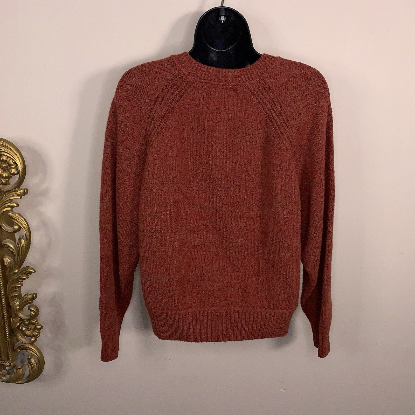 Small Universal Thread Brick Orange Red Sweater C… - image 13