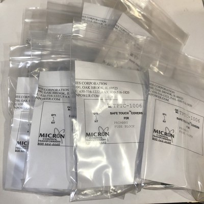 ABB Micron TPTC-1006 Safe Touch Cover for Primary Fuse Blocks 8 Kits NEW