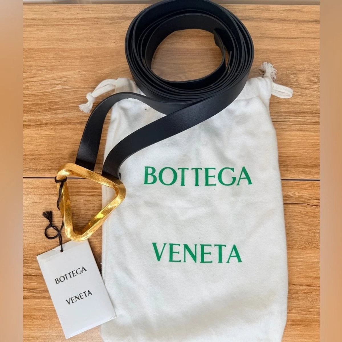 Bottega Veneta 649369 Women\'s Esse French Calf  Leather Black Belt, 95cm BOTTEGA VENETA Intrecciato leather belt | NET-A-PORTER main image 4