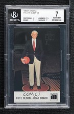 1986-87 Arizona Wildcats Police Lute Olson BGS 7 0q3