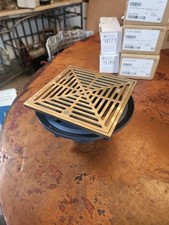 See Desc Sioux 863 Series 3 Hub Plastic Floor Drain Nickel Bronze 863-43nq