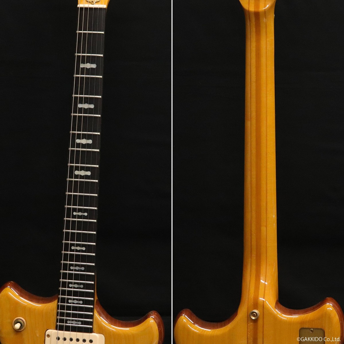 Greco GO-1200 N Natural 1978 W/Hard case Electric Guitar Used From