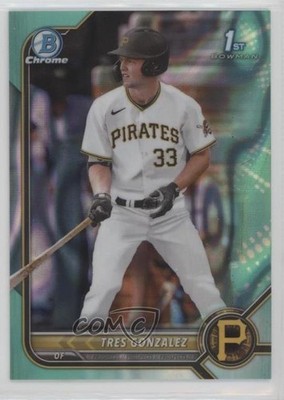 2022 Bowman Draft Chrome Aqua Lava Refractor 62/199 Tres Gonzalez #BDC-157 0c6