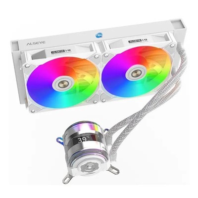 CPU Liquid Cooler With RGB LCD Gaming 240Mm LGA 1851 AM5 1700 1200 AM4