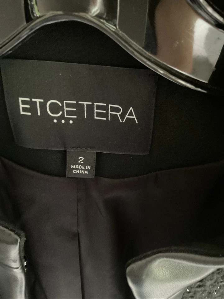 Abrigo Etcetera Negro Talla 2 (imprescindible verlo) Nuevo sin Etiquetas Foto 4 de 4