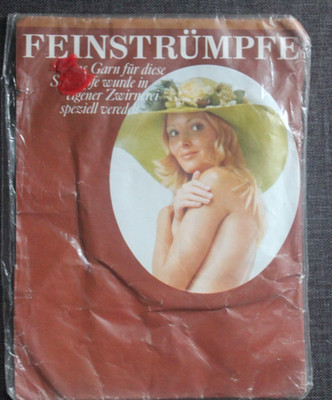Vintage Kunert Strümpfe Strapsstrümpfe Gr. 8,5-9 Bambi 30 den Neu OVP