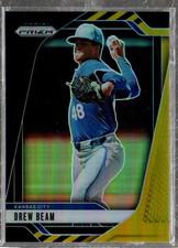 2025 Panini Prizm Prizms Black Gold #121 Drew Beam /5 