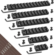1/4/5/6 Pack Aluminum 13 11 9 7 5 3 Slots M-LOK Rail Section Picatinny Rail Kit