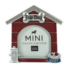 Studio Decor Dog House Shaped Metal Mini Picture Frame 2 X 2