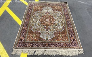 49x80 Inch Rug Floral Design Unknown Material/Maker