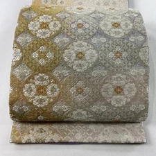 Excellent bag belt drum pattern pure silk Used BUYS-0