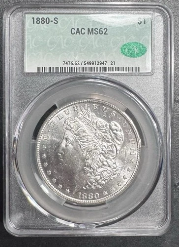 1880-S San Francisco Morgan Silver CAC Ms 62