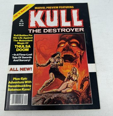 Marvel Preview Magazine 19 Marvel 1979 Sal Buscema [VF-] Kull The Destroyer