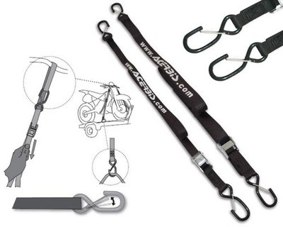 Spanngurt Acerbis 25 mm 2 Stück Spannband Tie Downs Enduro Mx Cross Sumo Offroad