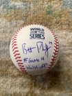 Brett Phillips signed 2020 World Series baseball “#Game 4 Walk off” JSA CJ62841