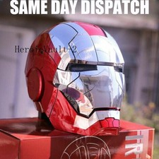 MK5 Autoking Iron Man Helmet 1/1 Voice-controlled Mask Transform Cosplay Prop