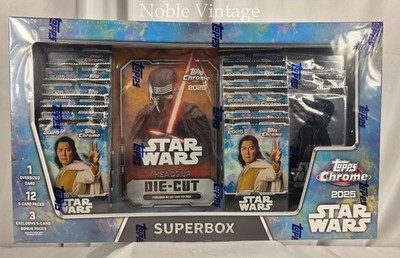 2025 Topps Chrome Star Wars Super Box- Exclusive Trading Cards