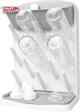 Ubbi Vertical Baby Bottle Drying Rack, Space Saving Countertop Drying Rack Baby