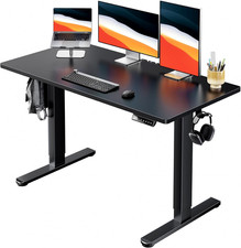Electric Standing Desk, Whole Piece Desktop, Adjustable Height Computer Desks, 4