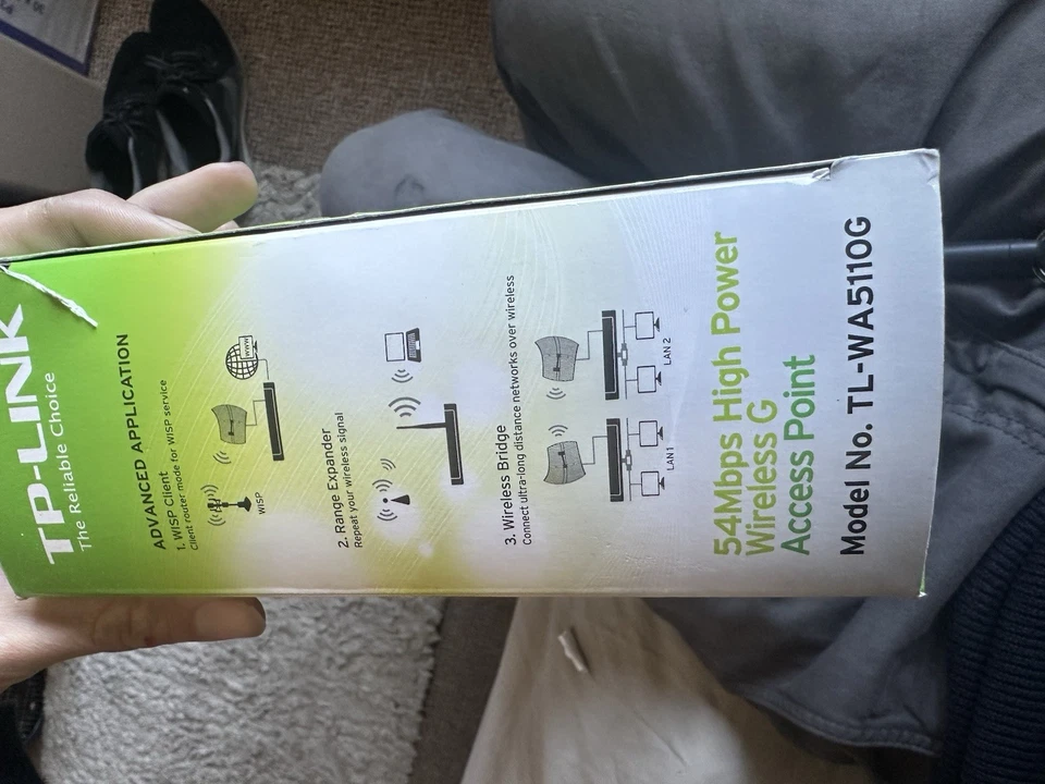 TP-Link 54Mbps High Power access points TL-WA5110G . - Image 4 of 4