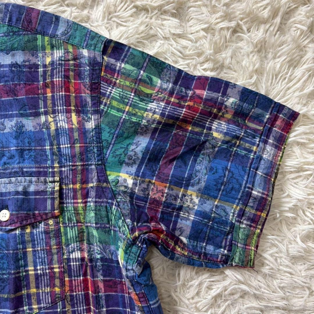 Engineered Garments Pullover Checkered Short Slee… - image 5