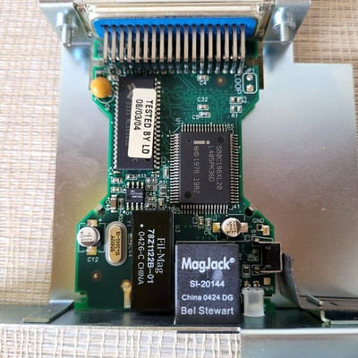 Zebra 105SL Printer Server Network Card Zebranet 34011-002 Magjack Gen 1 TESTED
