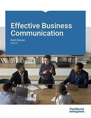 Effective Business Communication v3.0 - Paperback, by Scott McLean - Very Good