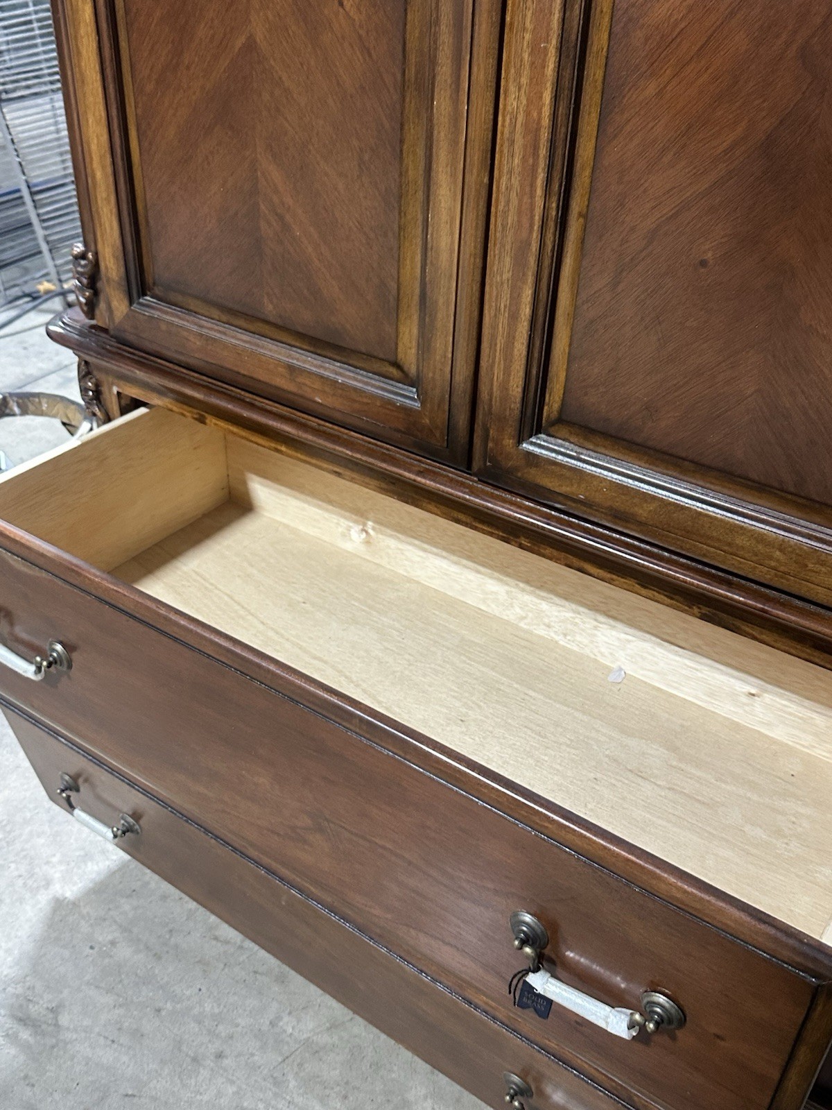 Beautiful Pre-owned Wooden Armoire/TV Entertainment Cabinet 
