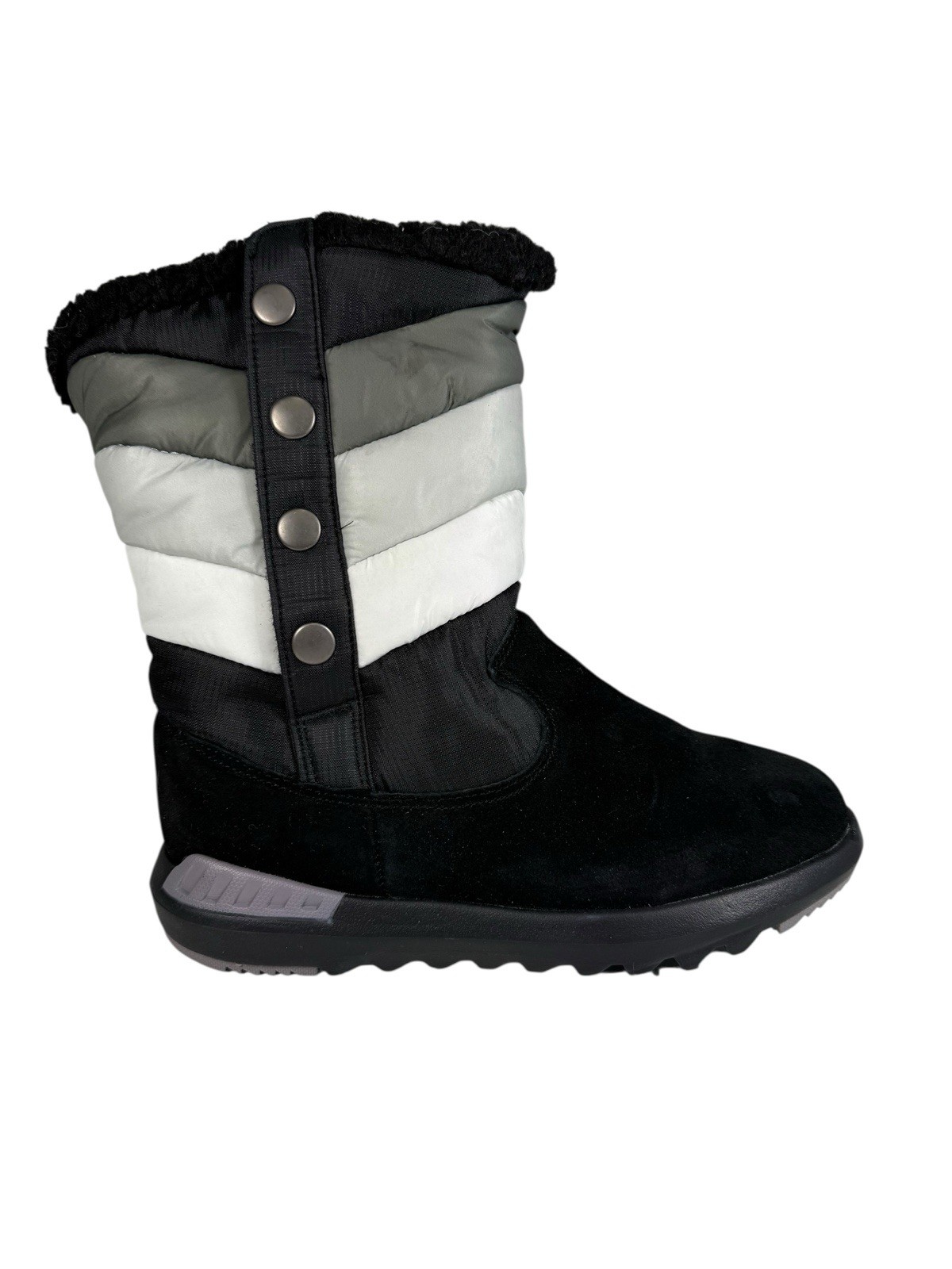 Botas boreales Bearpaw para mujer negras/grises/blancas talla 7